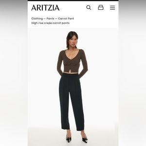 Wilfred Carrot Pant - Black